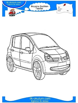 Çocuklar İçin Renault Boyama Sayfaları 